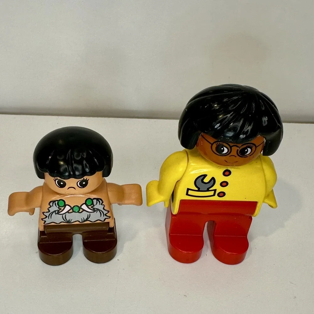Lot of 8 Lego Toddler Duplo Figures Minifigures Variety Professions Motorcycle